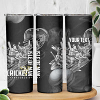 Personalized Isle of Man Cricket Skinny Tumbler Go Champion - Wonder Print Shop