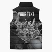 Personalized Isle of Man Cricket Sleeveless Puffer Jacket Go Champion - Wonder Print Shop