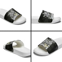 Personalized Isle of Man Cricket Slide Sandals Go Champion - Wonder Print Shop