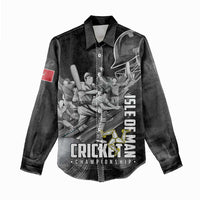 Personalized Isle of Man Cricket Women Casual Shirt Go Champion - Wonder Print Shop