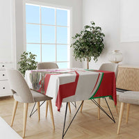 Lebanon Striped Hyena Tablecloth With Cyclamen Flowers - Wonder Print Shop