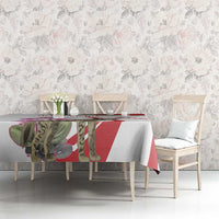 Lebanon Striped Hyena Tablecloth With Cyclamen Flowers - Wonder Print Shop