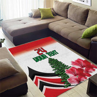 Custom Lebanon Independence Day Area Rug Cyclamen Flowers Blooming - Wonder Print Shop