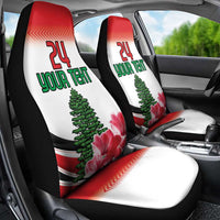 Custom Lebanon Independence Day Car Seat Cover Cyclamen Flowers Blooming - Wonder Print Shop