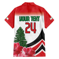 Custom Lebanon Independence Day Family Matching Off The Shoulder Long Sleeve Dress and Hawaiian Shirt Cyclamen Flowers Blooming - Wonder Print Shop