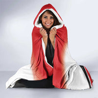 Custom Lebanon Independence Day Hooded Blanket Cyclamen Flowers Blooming