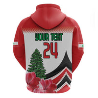 Custom Lebanon Independence Day Hoodie Cyclamen Flowers Blooming - Wonder Print Shop