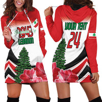 Custom Lebanon Independence Day Hoodie Dress Cyclamen Flowers Blooming - Wonder Print Shop