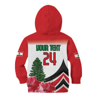 Custom Lebanon Independence Day Kid Hoodie Cyclamen Flowers Blooming - Wonder Print Shop