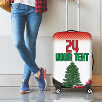Custom Lebanon Independence Day Luggage Cover Cyclamen Flowers Blooming - Wonder Print Shop