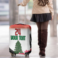 Custom Lebanon Independence Day Luggage Cover Cyclamen Flowers Blooming - Wonder Print Shop