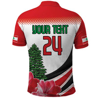 Custom Lebanon Independence Day Polo Shirt Cyclamen Flowers Blooming - Wonder Print Shop