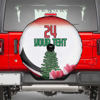 Custom Lebanon Independence Day Spare Tire Cover Cyclamen Flowers Blooming - Wonder Print Shop