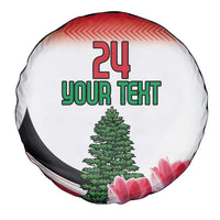 Custom Lebanon Independence Day Spare Tire Cover Cyclamen Flowers Blooming - Wonder Print Shop