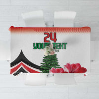 Custom Lebanon Independence Day Tablecloth Cyclamen Flowers Blooming - Wonder Print Shop