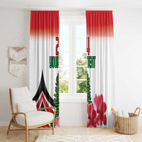 Custom Lebanon Independence Day Window Curtain Cyclamen Flowers Blooming - Wonder Print Shop