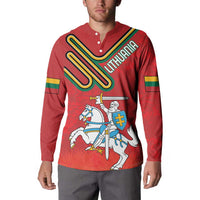 Personalized Lithuania Coat Of Arms Button Sweatshirt Special Version - Wonder Print Shop