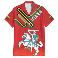 Personalized Lithuania Coat Of Arms Family Matching Long Sleeve Bodycon Dress and Hawaiian Shirt Special Version - Wonder Print Shop