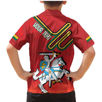 Personalized Lithuania Coat Of Arms Family Matching Mermaid Dress and Hawaiian Shirt Special Version - Wonder Print Shop