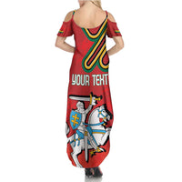 Personalized Lithuania Coat Of Arms Family Matching Summer Maxi Dress and Hawaiian Shirt Special Version - Wonder Print Shop