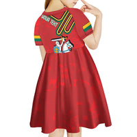 Personalized Lithuania Coat Of Arms Kid Short Sleeve Dress Special Version - Wonder Print Shop