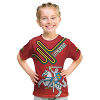 Personalized Lithuania Coat Of Arms Kid T Shirt Special Version - Wonder Print Shop