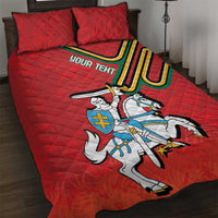 Personalized Lithuania Coat Of Arms Quilt Bed Set Special Version - Wonder Print Shop