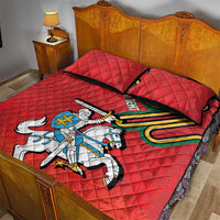 Personalized Lithuania Coat Of Arms Quilt Bed Set Special Version - Wonder Print Shop