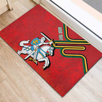 Personalized Lithuania Coat Of Arms Rubber Doormat Special Version - Wonder Print Shop