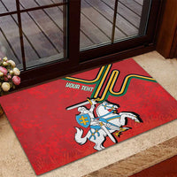 Personalized Lithuania Coat Of Arms Rubber Doormat Special Version - Wonder Print Shop