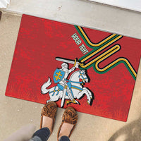Personalized Lithuania Coat Of Arms Rubber Doormat Special Version - Wonder Print Shop