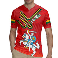 Personalized Lithuania Coat Of Arms Rugby Jersey Special Version - Wonder Print Shop