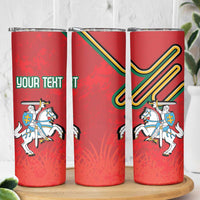 Personalized Lithuania Coat Of Arms Skinny Tumbler Special Version - Wonder Print Shop