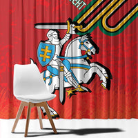 Personalized Lithuania Coat Of Arms Window Curtain Special Version - Wonder Print Shop