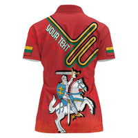 Personalized Lithuania Coat Of Arms Women Polo Shirt Special Version - Wonder Print Shop