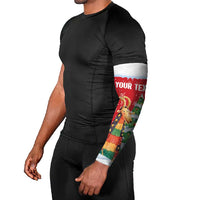 Romania Christmas Personalized Arm Sleeves Romanian Folklore Capra Goat - Wonder Print Shop