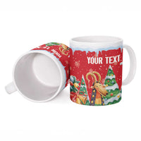 Romania Christmas Personalized Ceramic Mug Romanian Folklore Capra Goat - Wonder Print Shop