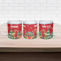Romania Christmas Personalized Ceramic Mug Romanian Folklore Capra Goat - Wonder Print Shop