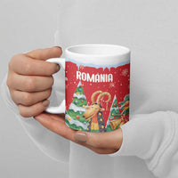 Romania Christmas Personalized Ceramic Mug Romanian Folklore Capra Goat - Wonder Print Shop