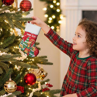 Romania Christmas Personalized Christmas Stocking Romanian Folklore Capra Goat - Wonder Print Shop