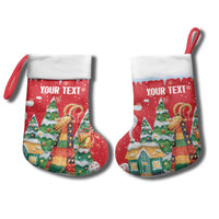 Romania Christmas Personalized Christmas Stocking Romanian Folklore Capra Goat - Wonder Print Shop