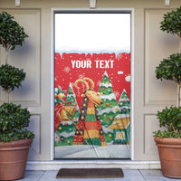 Romania Christmas Personalized Door Cover Romanian Folklore Capra Goat - Wonder Print Shop
