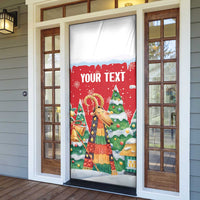 Romania Christmas Personalized Door Cover Romanian Folklore Capra Goat - Wonder Print Shop