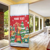 Romania Christmas Personalized Door Cover Romanian Folklore Capra Goat - Wonder Print Shop