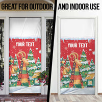 Romania Christmas Personalized Door Cover Romanian Folklore Capra Goat - Wonder Print Shop