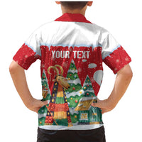 Romania Christmas Personalized Family Matching Mermaid Dress and Hawaiian Shirt Romanian Folklore Capra Goat - Wonder Print Shop