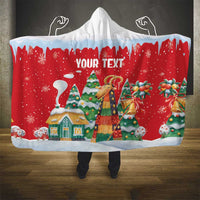 Romania Christmas Personalized Hooded Blanket Romanian Folklore Capra Goat - Wonder Print Shop
