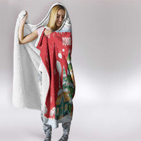 Romania Christmas Personalized Hooded Blanket Romanian Folklore Capra Goat - Wonder Print Shop