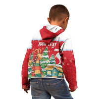 Romania Christmas Personalized Kid Hoodie Romanian Folklore Capra Goat - Wonder Print Shop