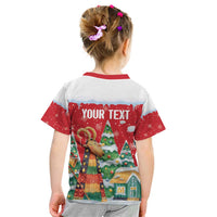 Romania Christmas Personalized Kid T Shirt Romanian Folklore Capra Goat - Wonder Print Shop